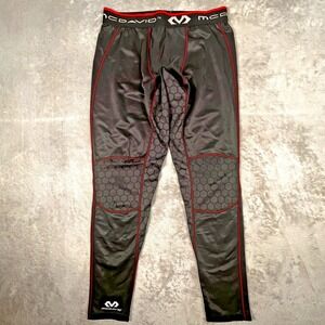 McDavid Compression Pants Men's XL Black Honeycomb-Textured Panels